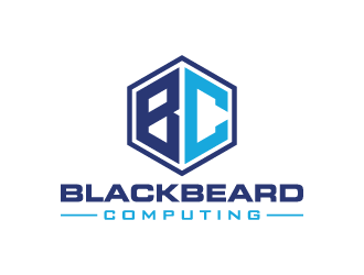 Blackbeard Computing logo design by pencilhand