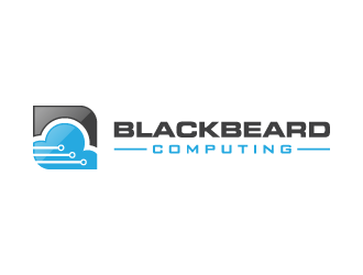 Blackbeard Computing logo design by pencilhand