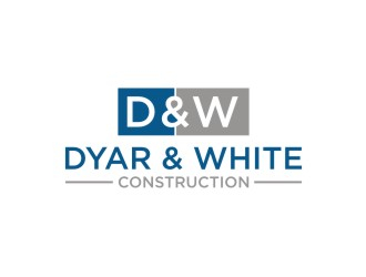 Dyar & White Construction  logo design by sabyan
