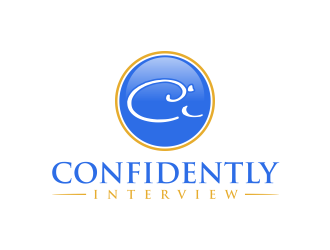 Confidently Interview logo design by GassPoll