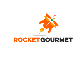 Rocket Gourmet logo design by Eliben