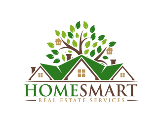 Home Smart Real Estate Services logo design by MarkindDesign