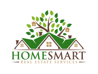 Home Smart Real Estate Services logo design by MarkindDesign