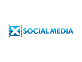 X Social Media logo design by gateout