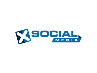 X Social Media logo design by gateout