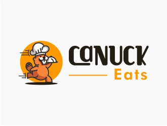 Canuck Eats logo design by Mardhi