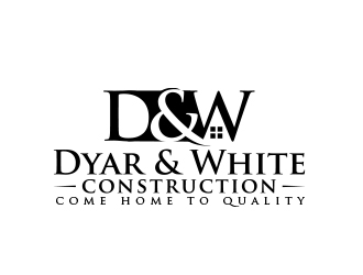 Dyar & White Construction  logo design by MarkindDesign