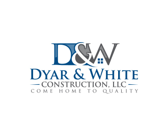 Dyar & White Construction  logo design by MarkindDesign