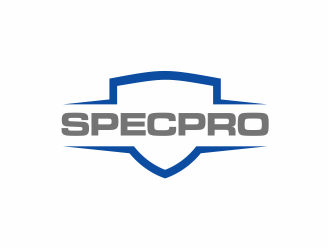 Specpro logo design by mutafailan
