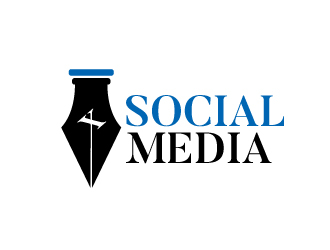 X Social Media logo design by dgawand