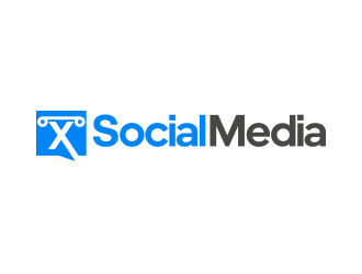X Social Media logo design by keylogo