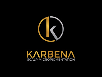 Karbena ~ SMP (scalp micropigmentation) logo design by MarkindDesign