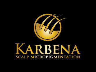 Karbena ~ SMP (scalp micropigmentation) logo design by KDesigns