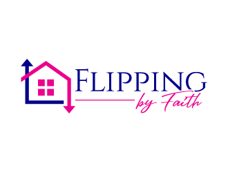 Flipping By Faith  777publishing.com logo design by jaize