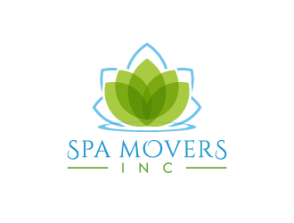 SPA MOVERS INC logo design by pencilhand