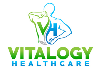 Vitalogy Healthcare logo design by DreamLogoDesign
