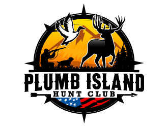 Plumb Island Hunt Club logo design by daywalker