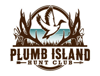 Plumb Island Hunt Club logo design by daywalker