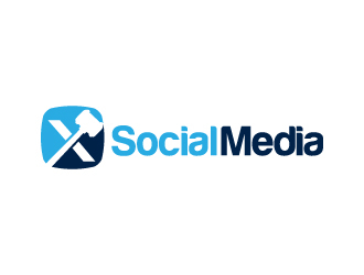 X Social Media logo design by jaize