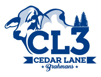 Cedar Lane Brahmans  logo design by Aelius