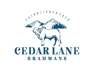 Cedar Lane Brahmans  logo design by Alfatih05