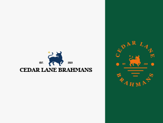 Cedar Lane Brahmans  logo design by rfoa