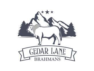 Cedar Lane Brahmans  logo design by Dhieko