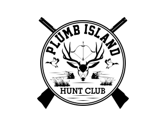 Plumb Island Hunt Club logo design by beejo