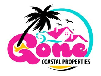 Gone Coastal Properties logo design by DreamLogoDesign