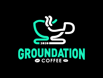Groundation Coffee  logo design by GETT