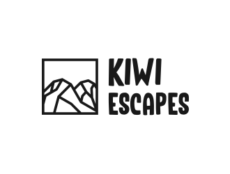 Kiwi Escapes logo design by Garmos