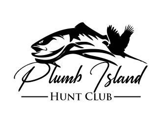 Plumb Island Hunt Club logo design by Gwerth
