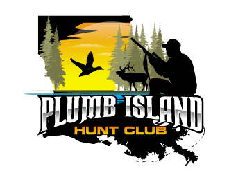 Plumb Island Hunt Club logo design by torresace
