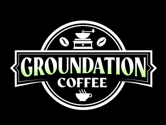 Groundation Coffee  logo design by adm3