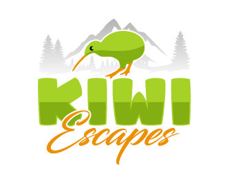 Kiwi Escapes logo design by AamirKhan