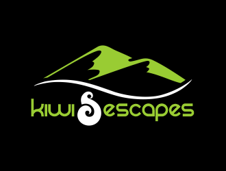 Kiwi Escapes logo design by Gwerth
