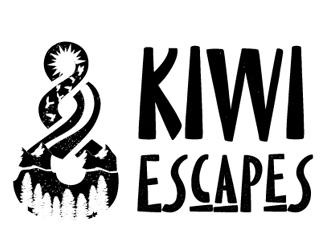 Kiwi Escapes logo design by Roma