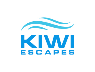Kiwi Escapes logo design by aryamaity