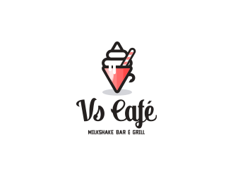 Vs Cafe logo design by Asani Chie