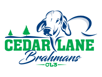 Cedar Lane Brahmans  logo design by bluespix