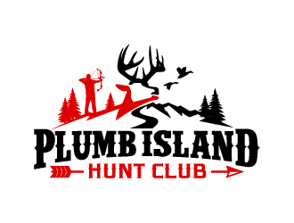 Plumb Island Hunt Club logo design by jaize