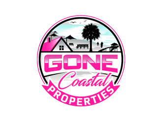 Gone Coastal Properties logo design by LucidSketch