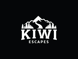Kiwi Escapes logo design by DreamCather