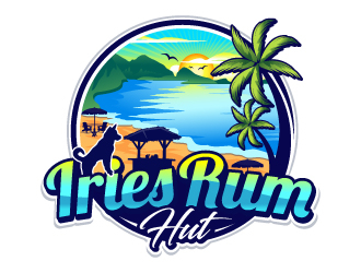 Iries Rum Hut logo design by LucidSketch