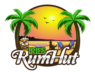 Iries Rum Hut logo design by Suvendu