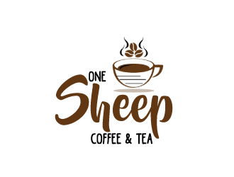 One Sheep Coffee & Tea logo design by AamirKhan
