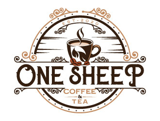 One Sheep Coffee & Tea logo design by Suvendu