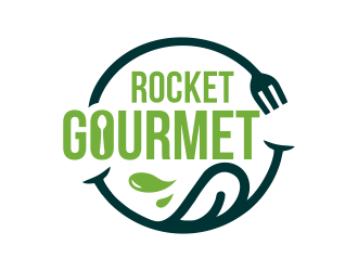 Rocket Gourmet logo design by Gwerth