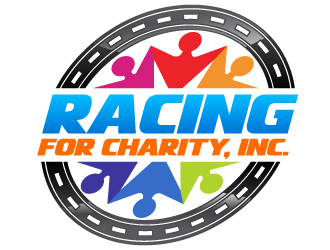 Racing for Charity, Inc. logo design by Suvendu