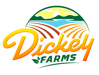 Dickey Farms logo design by DreamLogoDesign